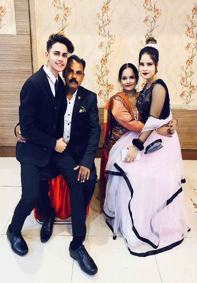 lucky dancer with his family