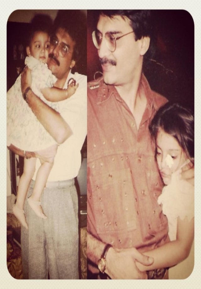 Miheeka Bajaj with her Father