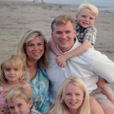 Old picture of Alex Warren with his Family